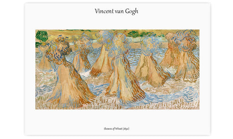 Vincent van Gogh's Sheaves of Wheat (1890), poster  PS048
