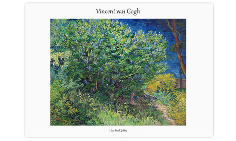 Vincent van Gogh's Lilac Bush (1889, poster  PS052