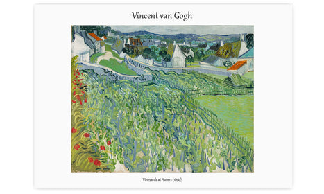 Vincent van Gogh's Vineyards at Auvers (1890), poster  PS053