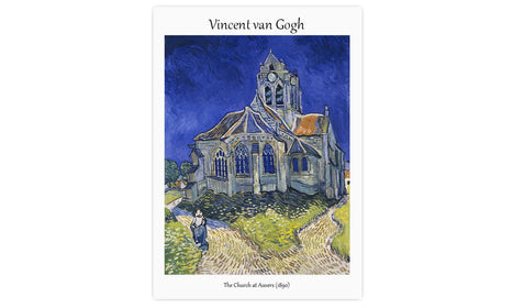 Vincent van Gogh's The Church at Auvers (1890), poster  PS054