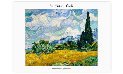 Vincent Van Gogh's Wheat Field with Cypresses (1889), poster  PS057