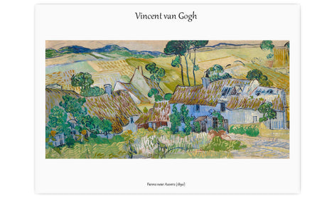 Vincent van Gogh's Farms near Auvers (1890), poster  PS059