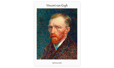 Vincent Van Gogh's Self-Portrait (1887), poster  PS071