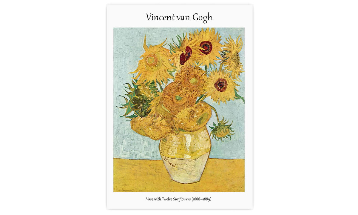 Vincent van Gogh's Vase with Twelve Sunflowers (1888–1889) , poster  PS073