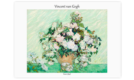 Roses (1890) by Vincent Van Gogh , poster  PS074