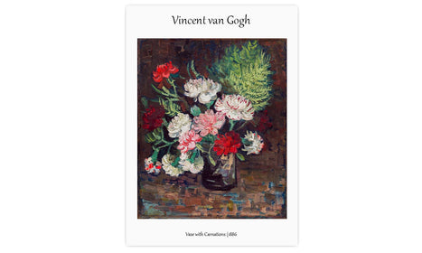 Vincent van Gogh's Vase with Carnations (1886), poster  PS075
