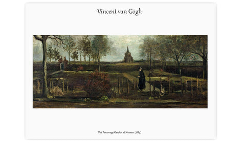 Vincent van Gogh's The Parsonage Garden at Nuenen (1884), poster  PS077