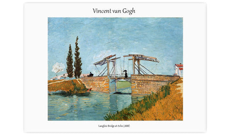 Vincent van Gogh's Langlois Bridge at Arles (1888), poster  PS079