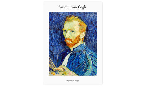 Self-Portrait (1889) by Vincent Van Gogh, poster  PS083