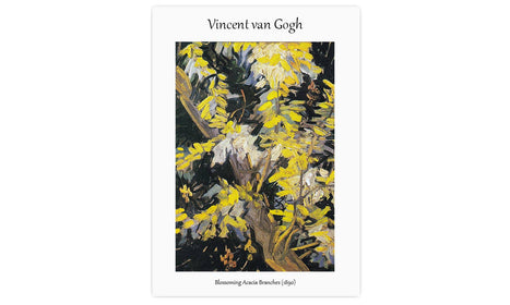 Vincent van Gogh's Blossoming Acacia Branches (1890), poster  PS086