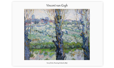 Vincent van Gogh's View of Arles, Flowering Orchards (1889), poster  PS090