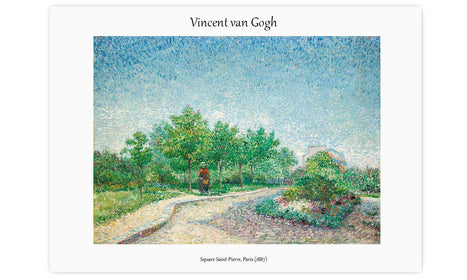 Square Saint-Pierre, Paris (1887) by Vincent Van Gogh, poster  PS098