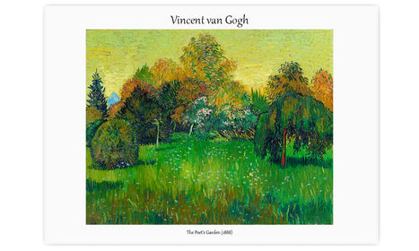 The Poet's Garden (1888) by Vincent Van Gogh, poster  PS101