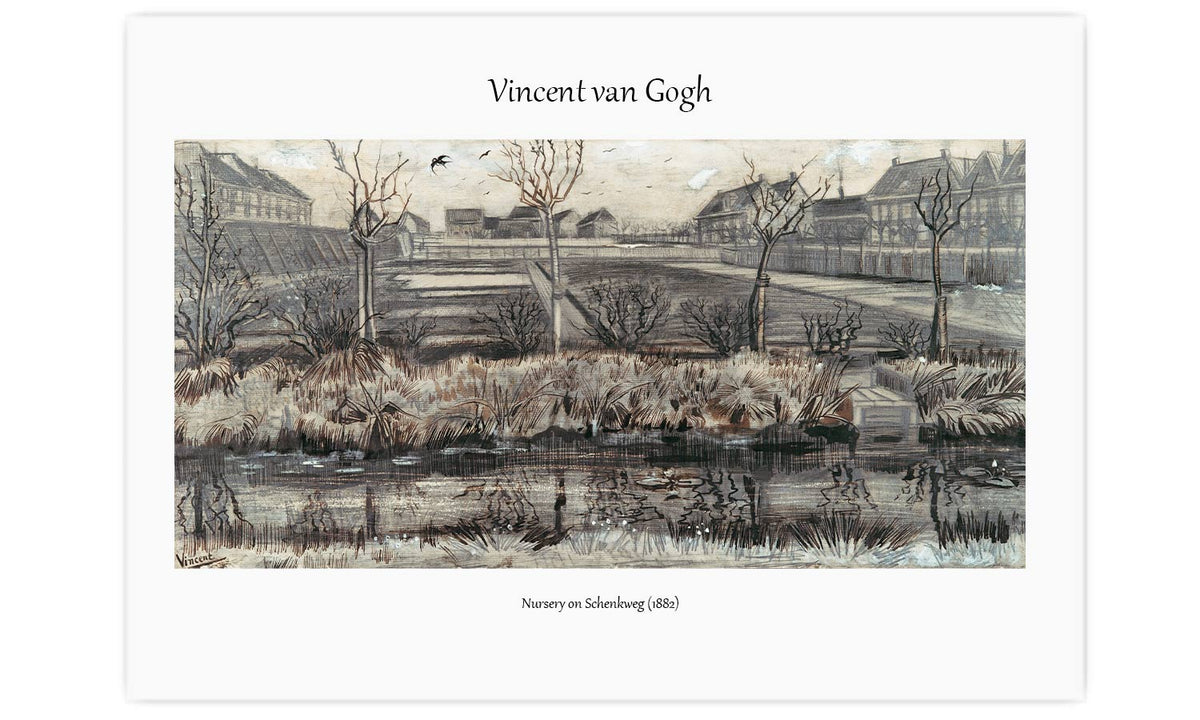 Nursery on Schenkweg (1882) by Vincent Van Gogh. , poster  PS105