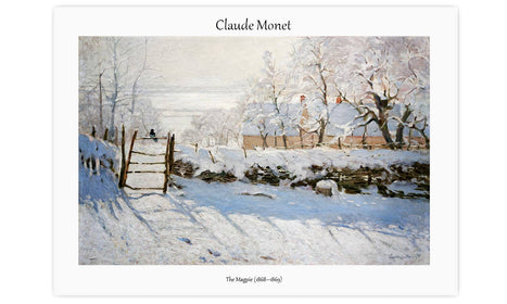 Claude Monet's The Magpie (1868–1869), poster  PS113