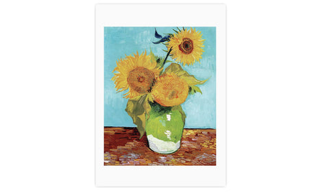 Vincent van Gogh's Vase with Three Sunflowers (1888), poster  PS018