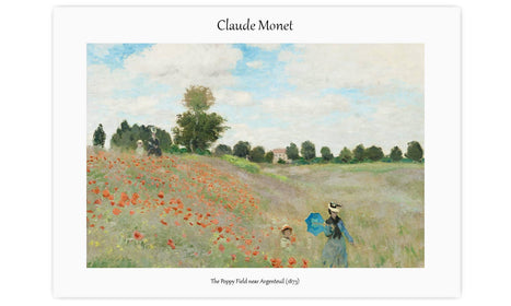 Claude Monet's The Poppy Field near Argenteuil (1873), poster  PS117