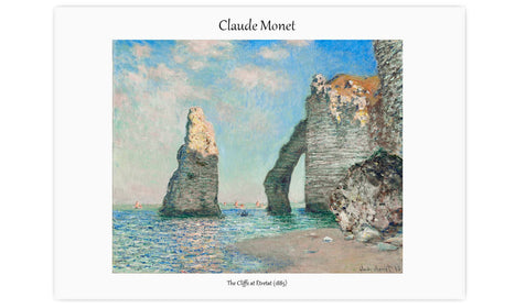 Claude Monet's The Cliffs at Étretat (1885), poster  PS116