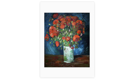 Vincent van Gogh's Vase with Poppies , poster  PS029