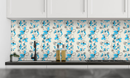 Paneli za kuhinje Seamless vintage floral pattern -  Stakleni / PVC ploče / Pleksiglas -  sa printom za kuhinju, Zidne obloge PKU345