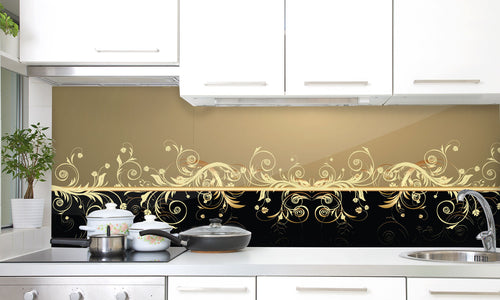 Paneli za kuhinje Floral background -  Stakleni / PVC ploče / Pleksiglas -  sa printom za kuhinju, Zidne obloge PKU349