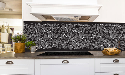 Paneli za kuhinje Damask seamless -  Stakleni / PVC ploče / Pleksiglas -  sa printom za kuhinju, Zidne obloge PKU351
