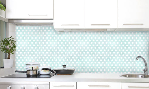 Paneli za kuhinje Seamless polka dots -  Stakleni / PVC ploče / Pleksiglas -  sa printom za kuhinju, Zidne obloge PKU356
