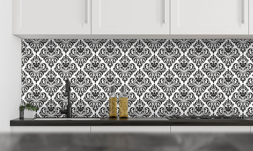 Paneli za kuhinje  Damask -  Stakleni / PVC ploče / Pleksiglas -  sa printom za kuhinju, Zidne obloge PKU371