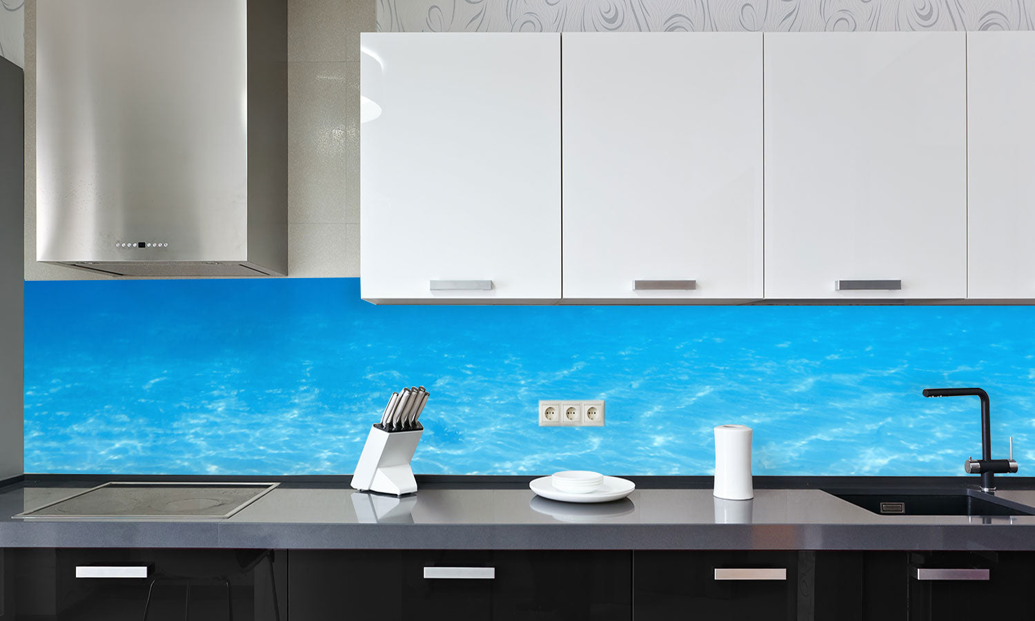 Paneli za kuhinje Underwater -  Stakleni / PVC ploče / Pleksiglas -  sa printom za kuhinju, Zidne obloge PKU380