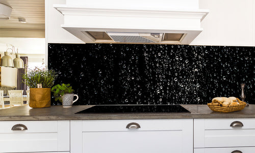 Paneli za kuhinje Waterdrops bubbles background -  Stakleni / PVC ploče / Pleksiglas -  sa printom za kuhinju, Zidne obloge PKU386