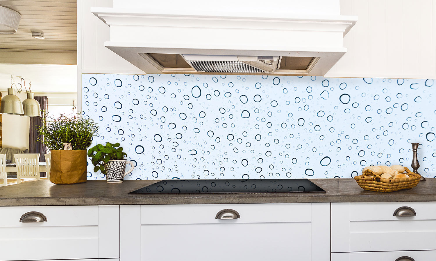 Paneli za kuhinje Water drops background -  Stakleni / PVC ploče / Pleksiglas -  sa printom za kuhinju, Zidne obloge PKU387