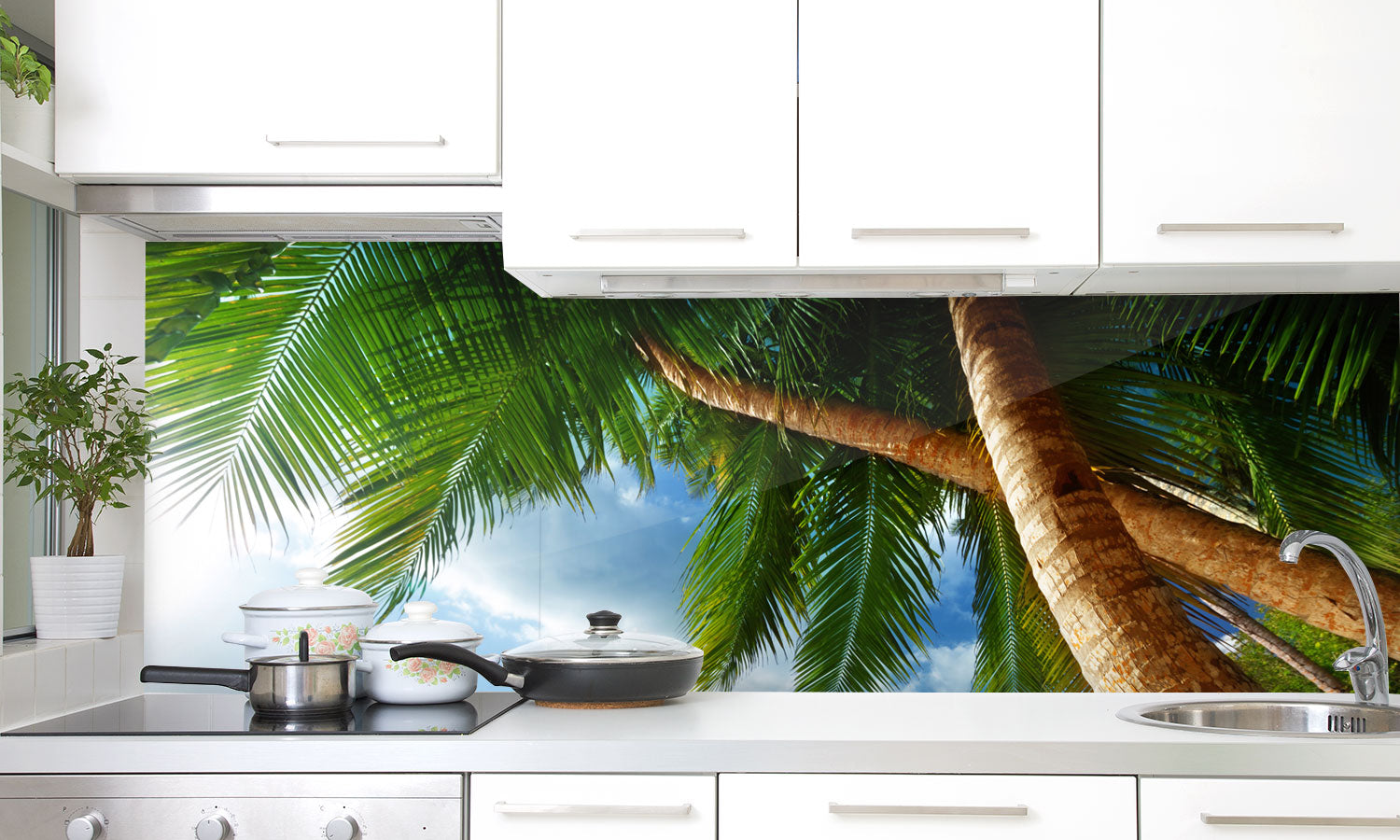 Paneli za kuhinje Sunset on beach -  Stakleni / PVC ploče / Pleksiglas -  sa printom za kuhinju, Zidne obloge PKU399
