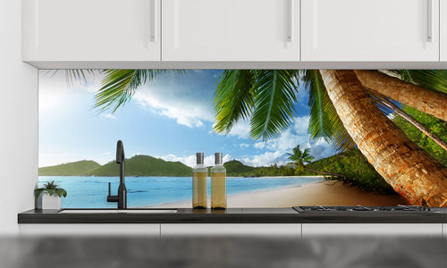 Paneli za kuhinje Sunset on beach -  Stakleni / PVC ploče / Pleksiglas -  sa printom za kuhinju, Zidne obloge PKU399