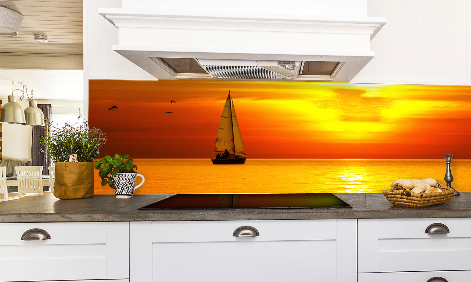 Paneli za kuhinje Beautiful sea sunset -  Stakleni / PVC ploče / Pleksiglas -  sa printom za kuhinju, Zidne obloge PKU400