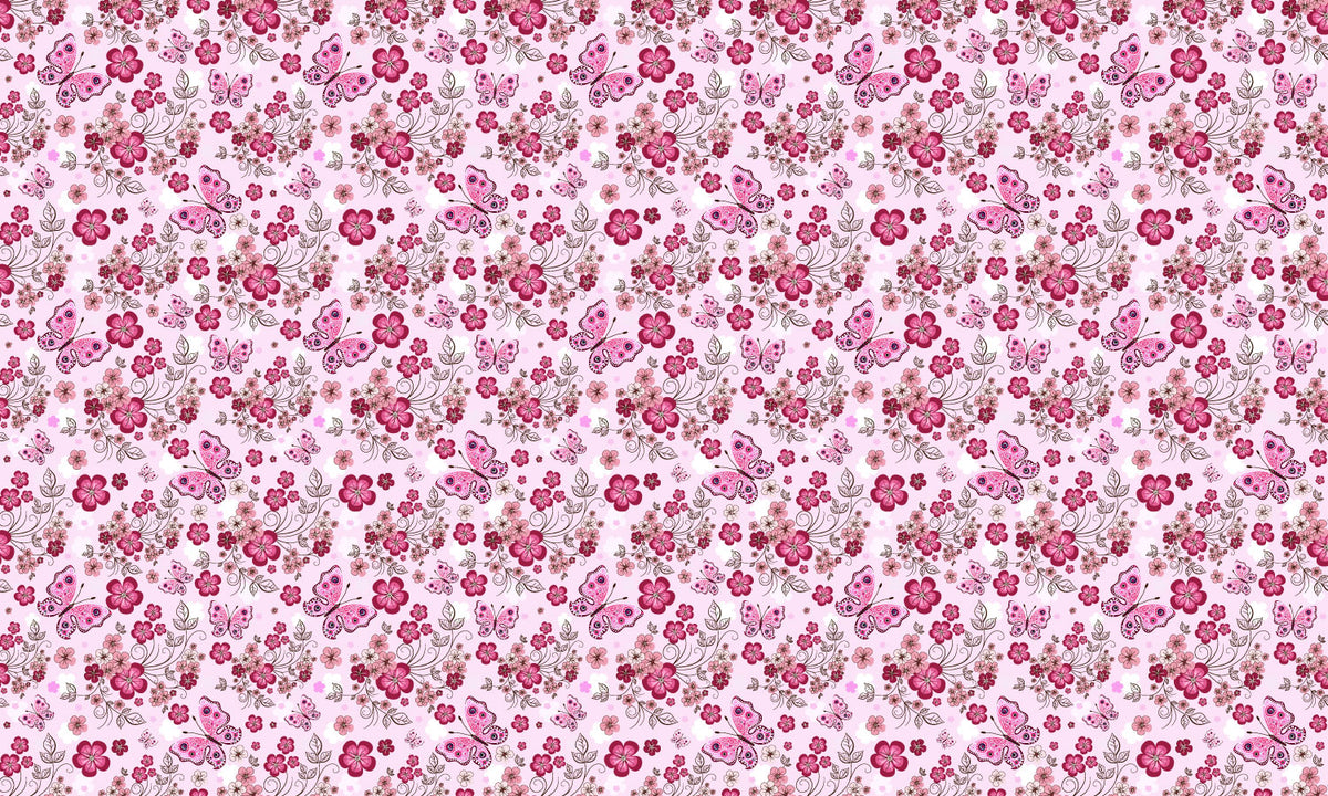 Paneli za kuhinje Pink seamless floral pattern -  Stakleni / PVC ploče / Pleksiglas -  sa printom za kuhinju, Zidne obloge PKU353