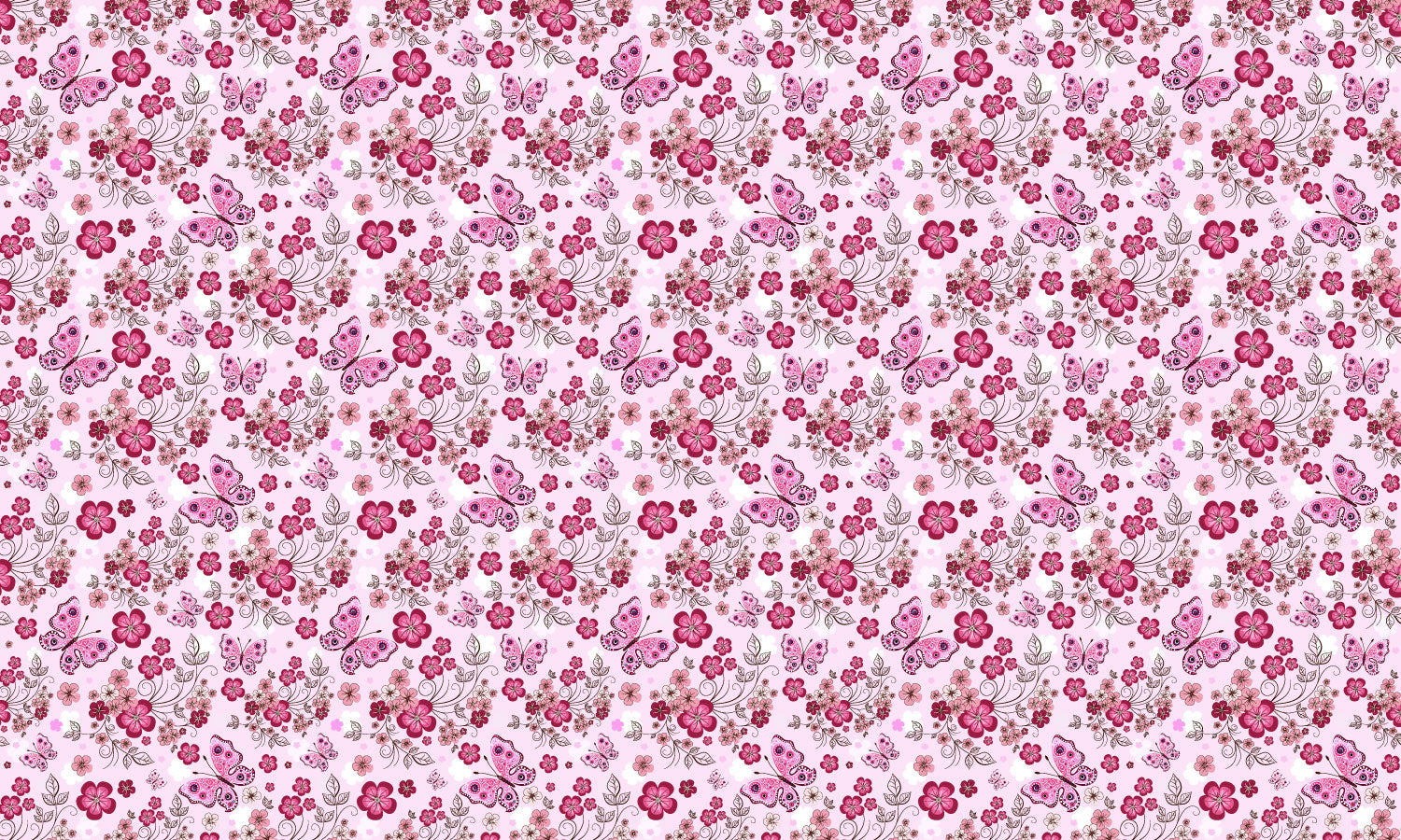 Paneli za kuhinje Pink seamless floral pattern -  Stakleni / PVC ploče / Pleksiglas -  sa printom za kuhinju, Zidne obloge PKU353