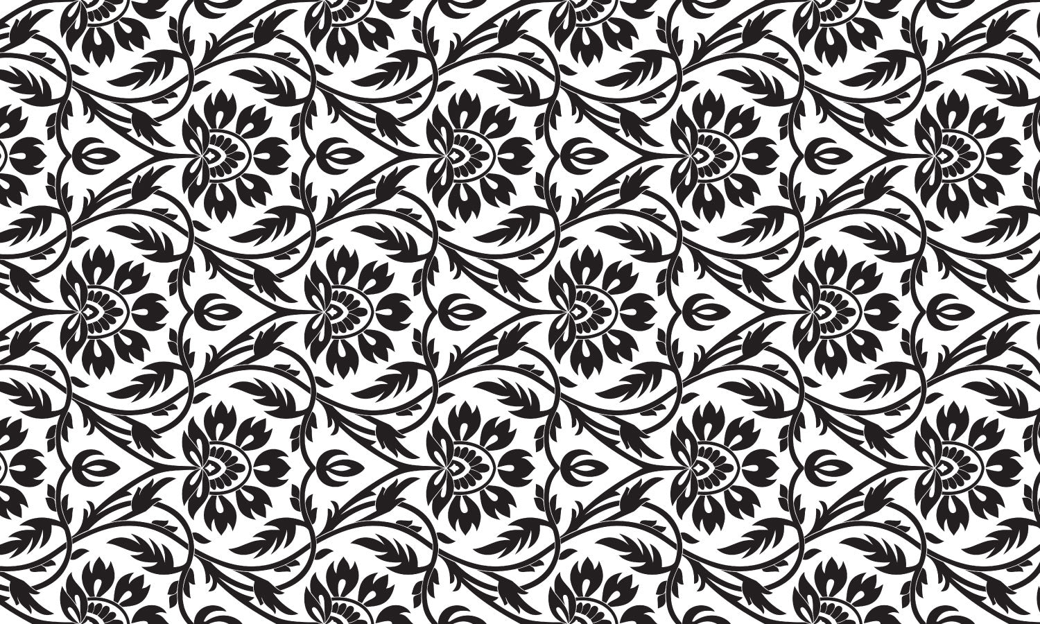 Paneli za kuhinje Floral seamless pattern -  Stakleni / PVC ploče / Pleksiglas -  sa printom za kuhinju, Zidne obloge PKU364