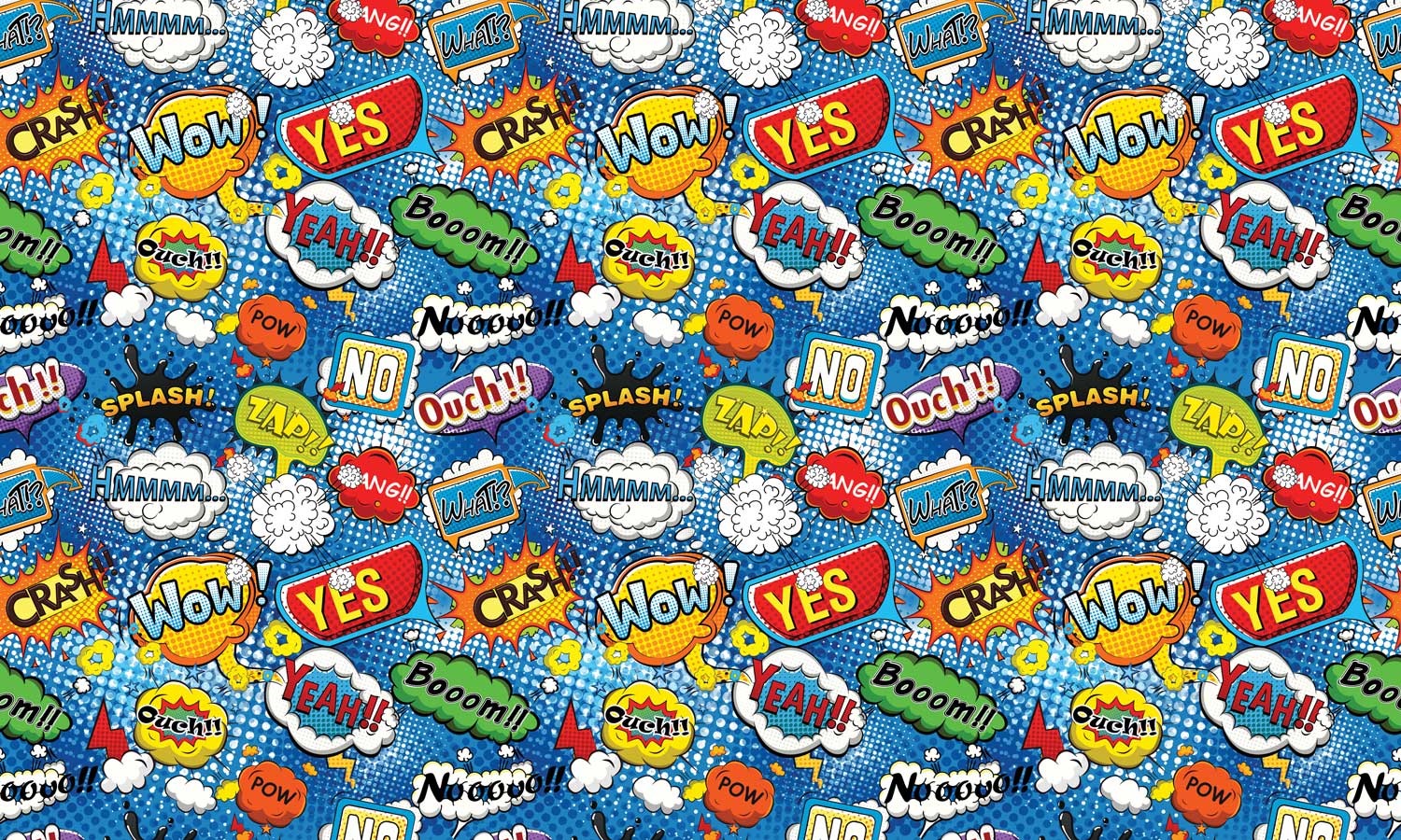 Samoljepljiva folija za namještaj - Comic Pop Art plave PAT085