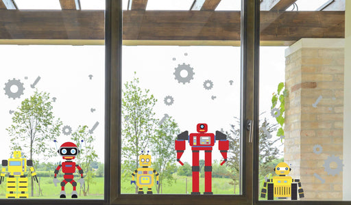 Robots - Dekoracije za prozore WL048