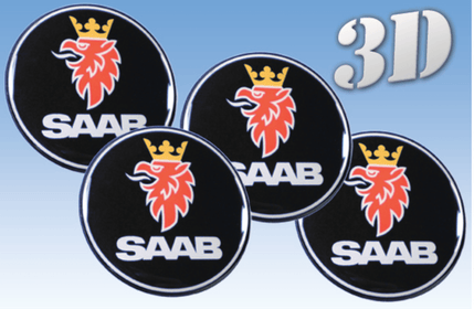 Saab - 3D Naljepnice za felge