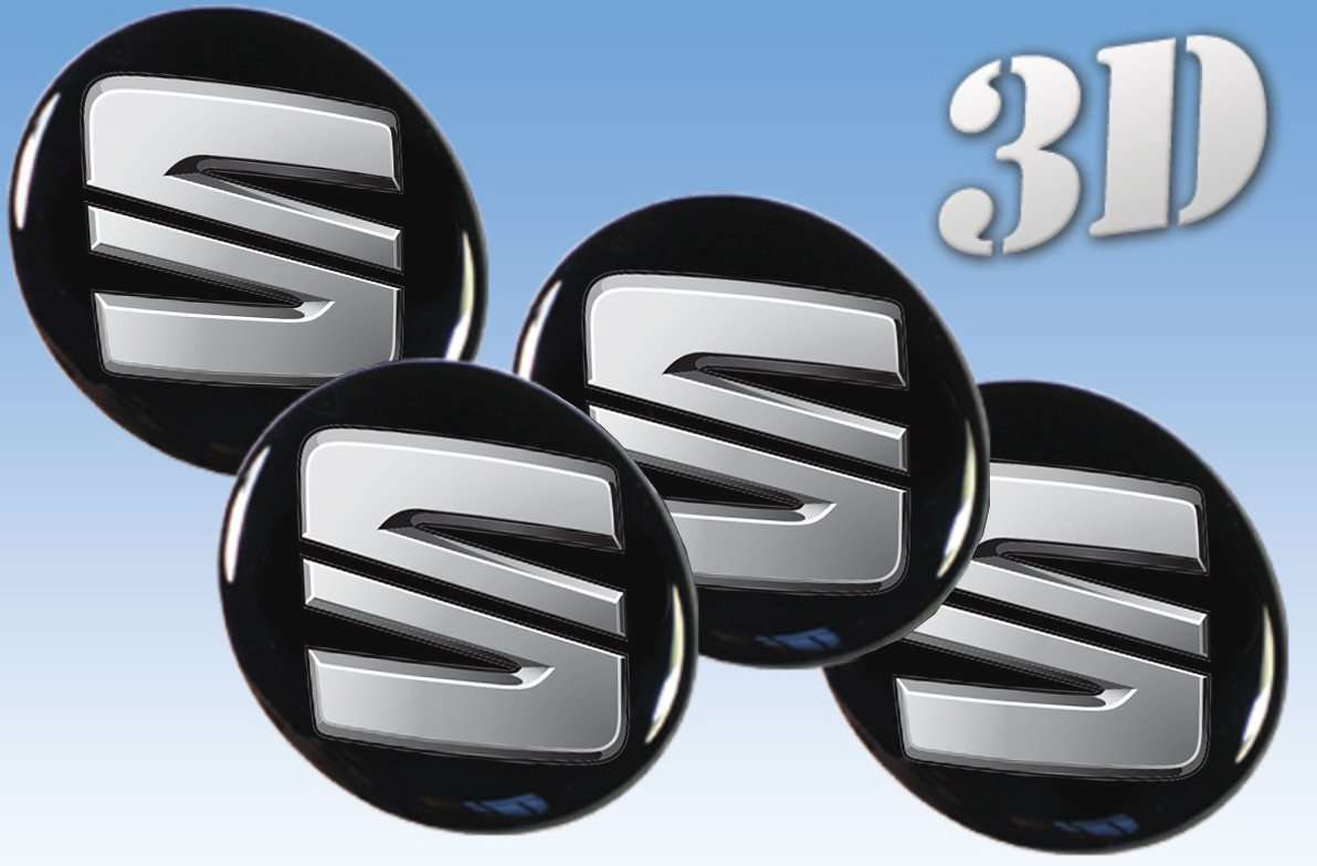 Seat Novi logo - 3D Naljepnice za felge