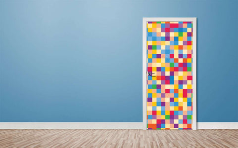Tapete za vrata Colorful squares - TA091