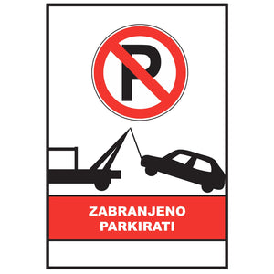 Zabranjeno parkiranje, oznaka parkiranja - SIG005