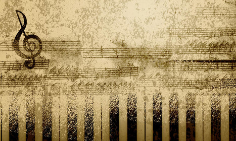 Slika za zid Music Note, zidna slika za dnevnu ili spavaću sobu, AP224