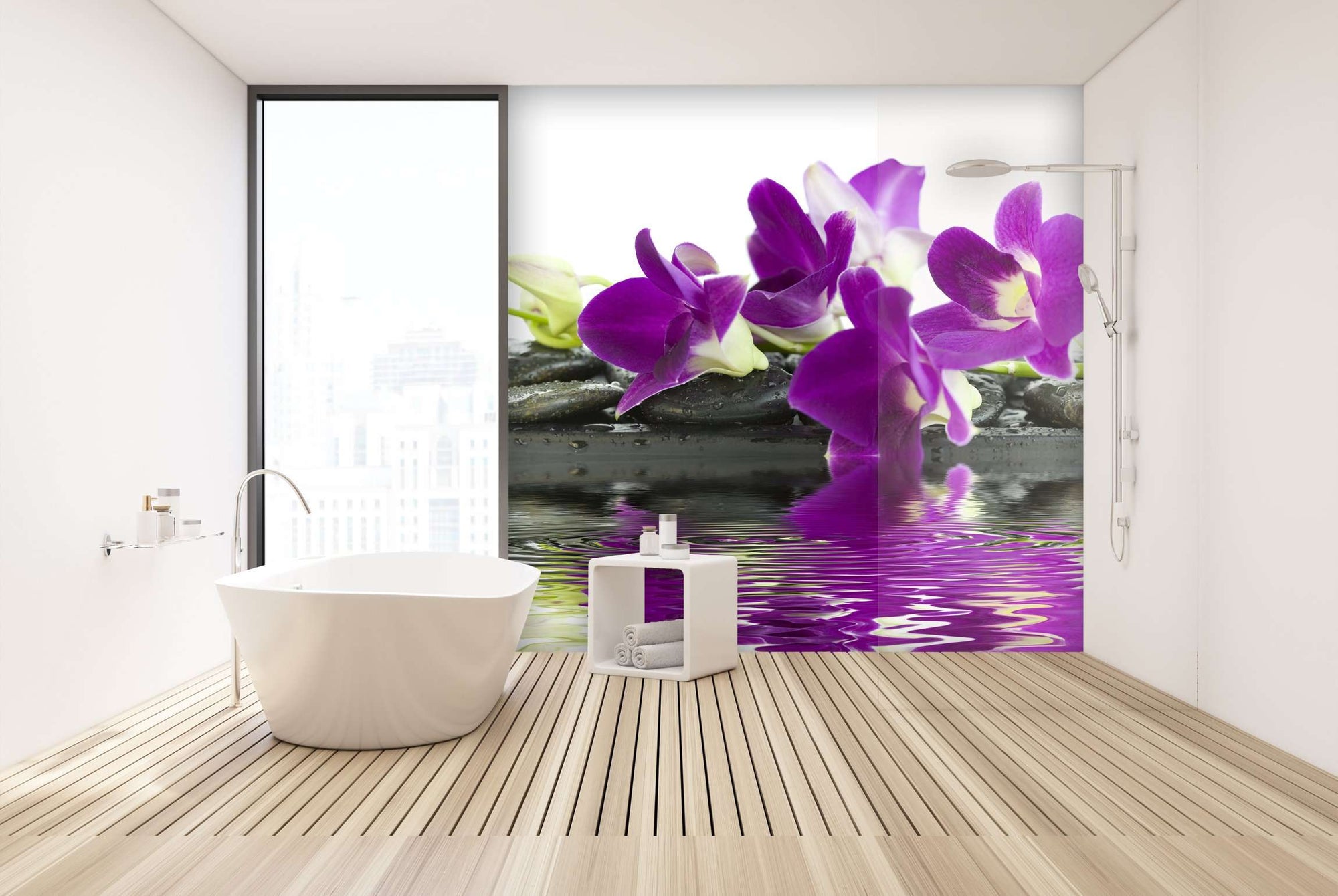 Zidne tapete Beautiful purple orchid SW059