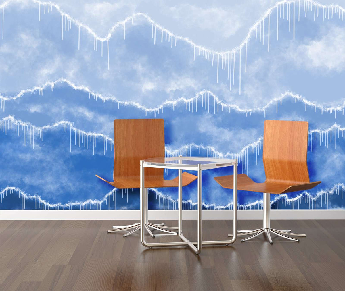 Zidne tapete Blue cloud line  SW568