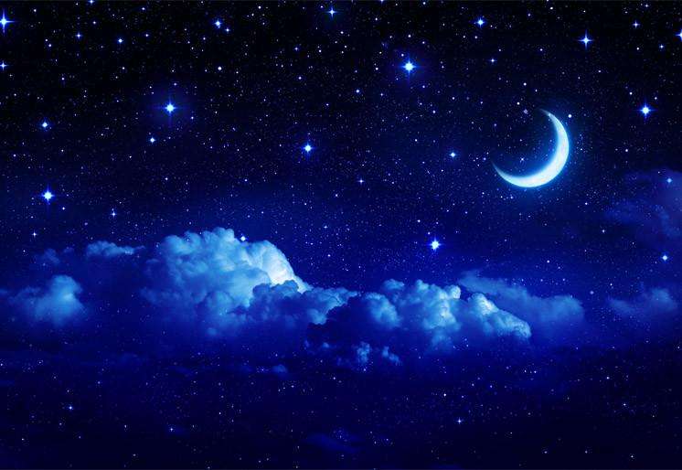 Zidne tapete Blue Night Sky SW304