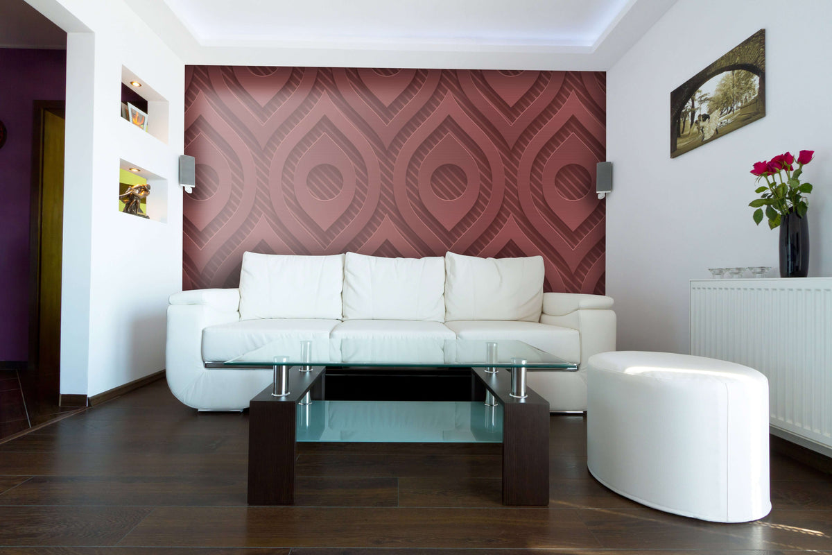 Zidne tapete Brown 3d flower  SW562