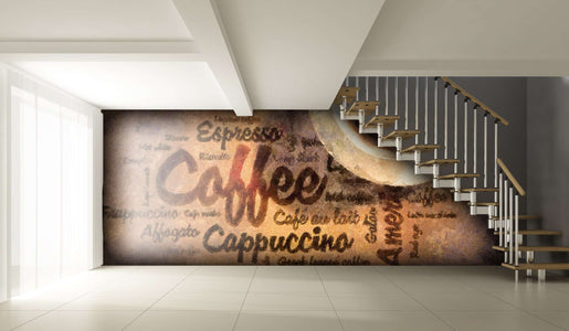 Zidne tapete Coffee wordcloud SW054