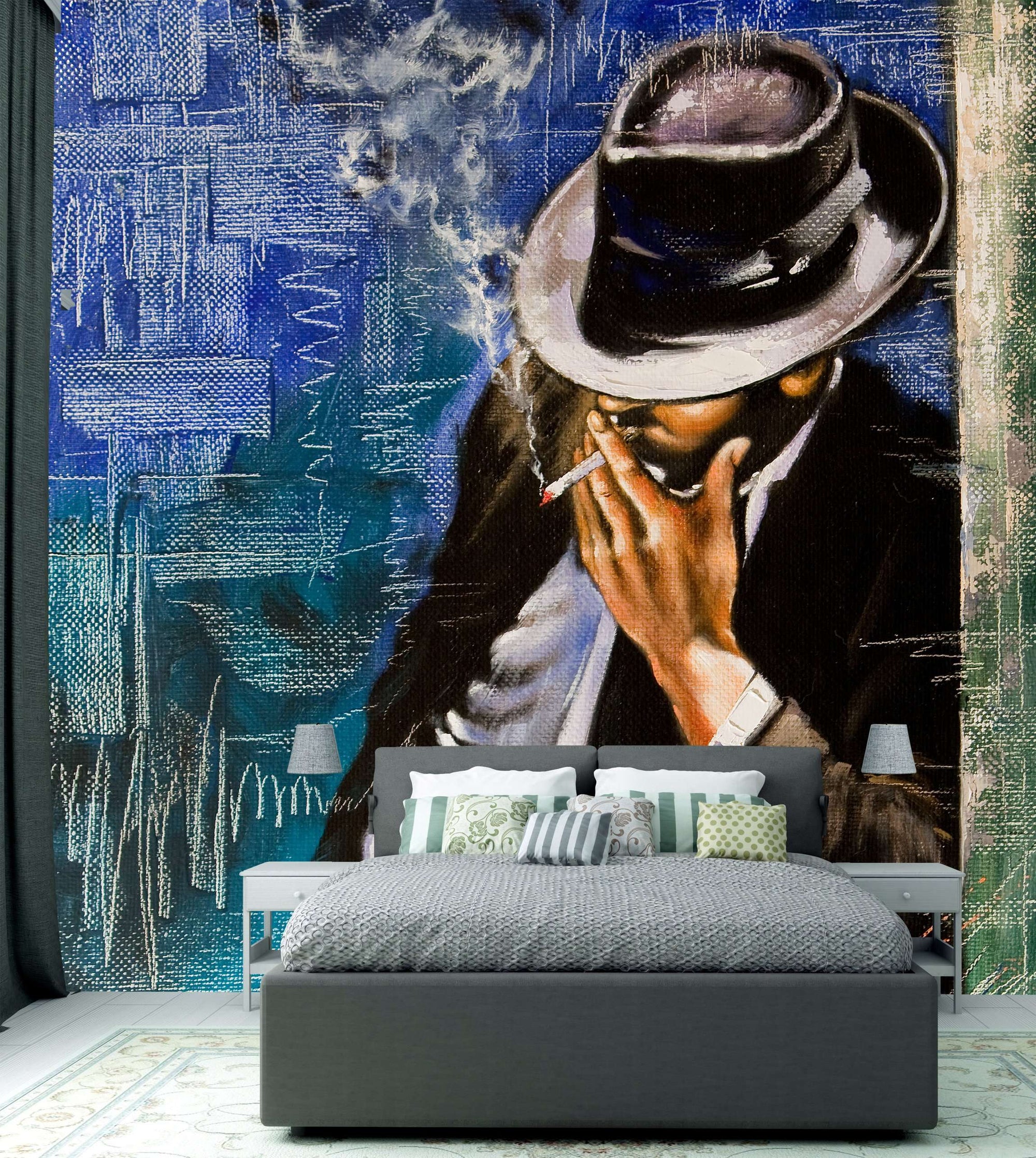 Zidne tapete Man with a cigarette SW190